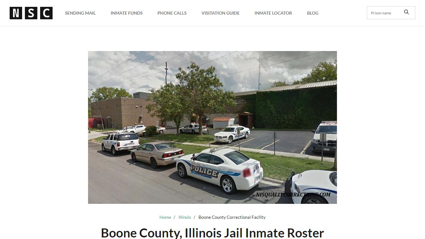 Boone County, Illinois Jail Inmate List